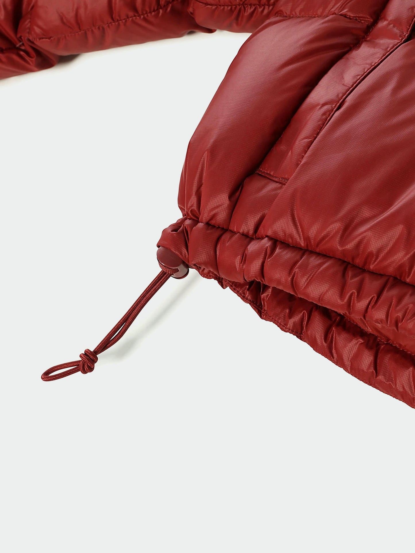 The North Face Nuptse Cropped Jacket in Red