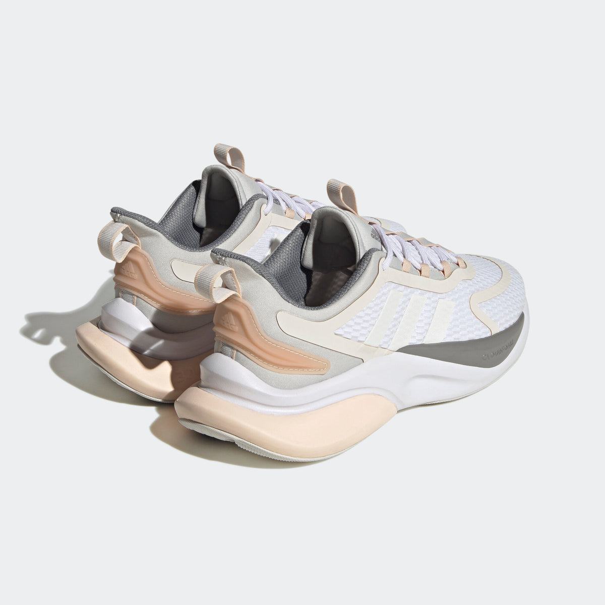 Adidas Alphabounce + Sneakers - White / Beige / Light Grey / Light Orange - view 6
