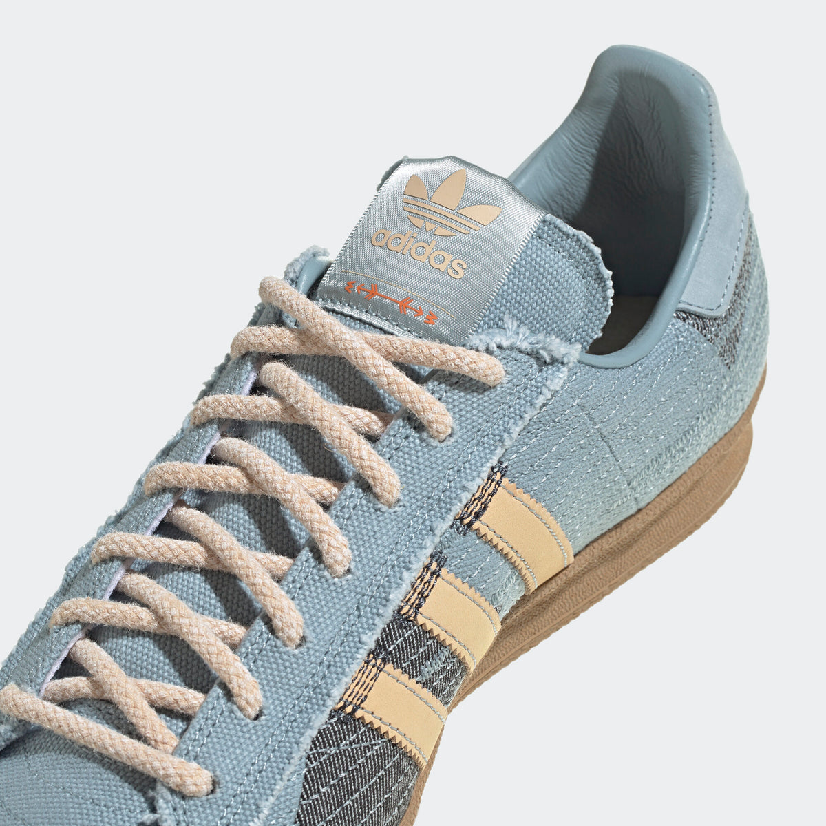 Adidas Campus 80S SILK ROAD Sneakers - Grey Blue / Black / Sand Yellow - view 8
