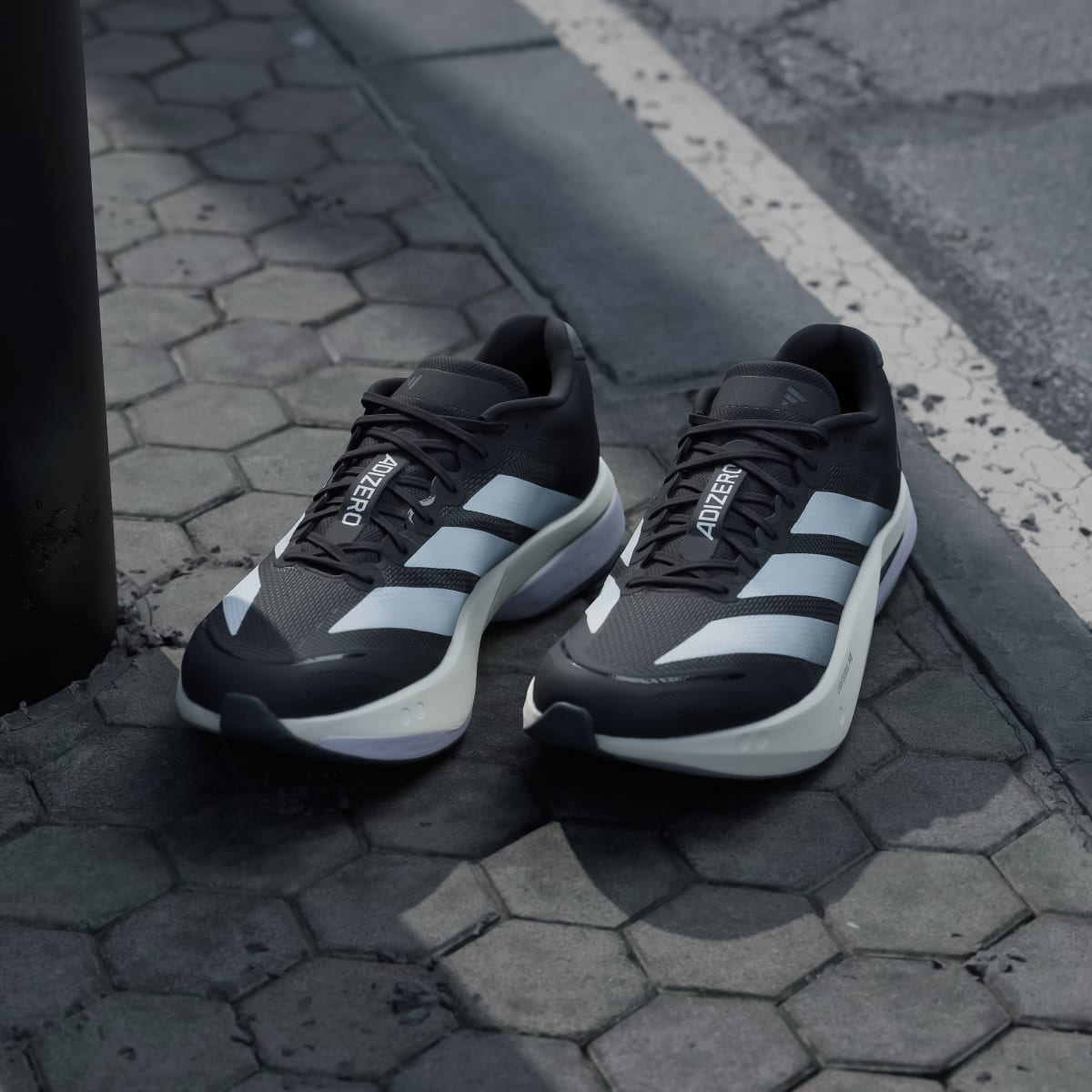 Adidas Adizero Boston 13 Sneakers - Core Black / Cloud White / Grey Five - view 5