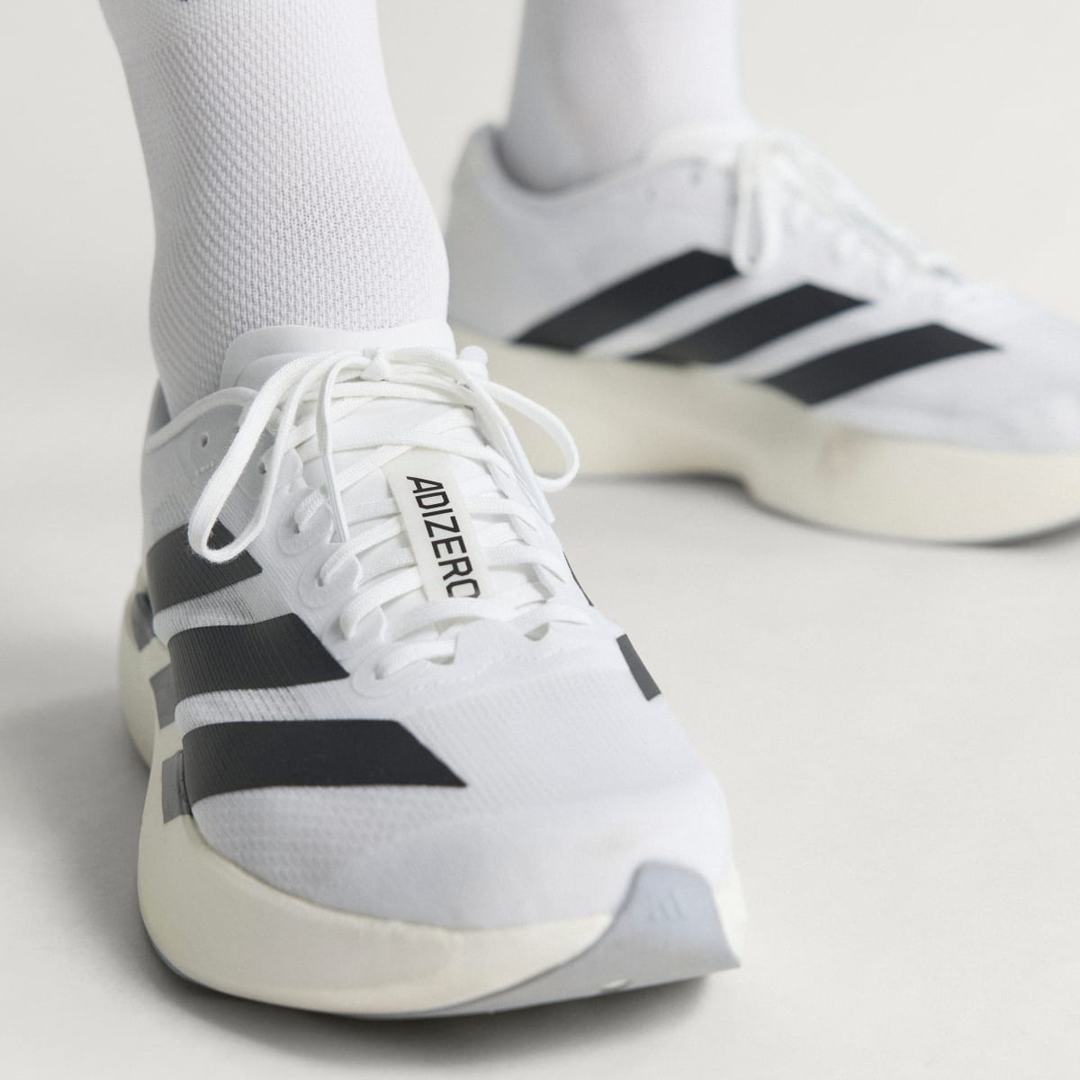 Adidas Adizero EVO SL Sneakers - Cloud White / Core Black / Cloud White - view 5