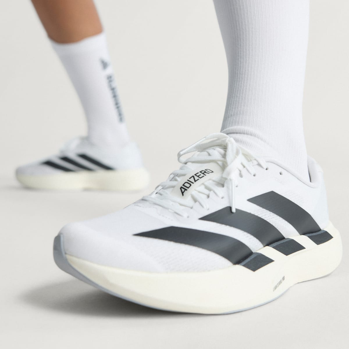 Adidas Adizero EVO SL Sneakers - Cloud White / Core Black / Cloud White - view 5