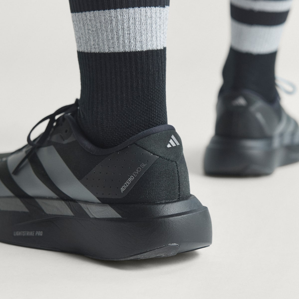Adidas Adizero EVO SL Sneakers - Core Black / Iron Metallic / Core Black - view 5
