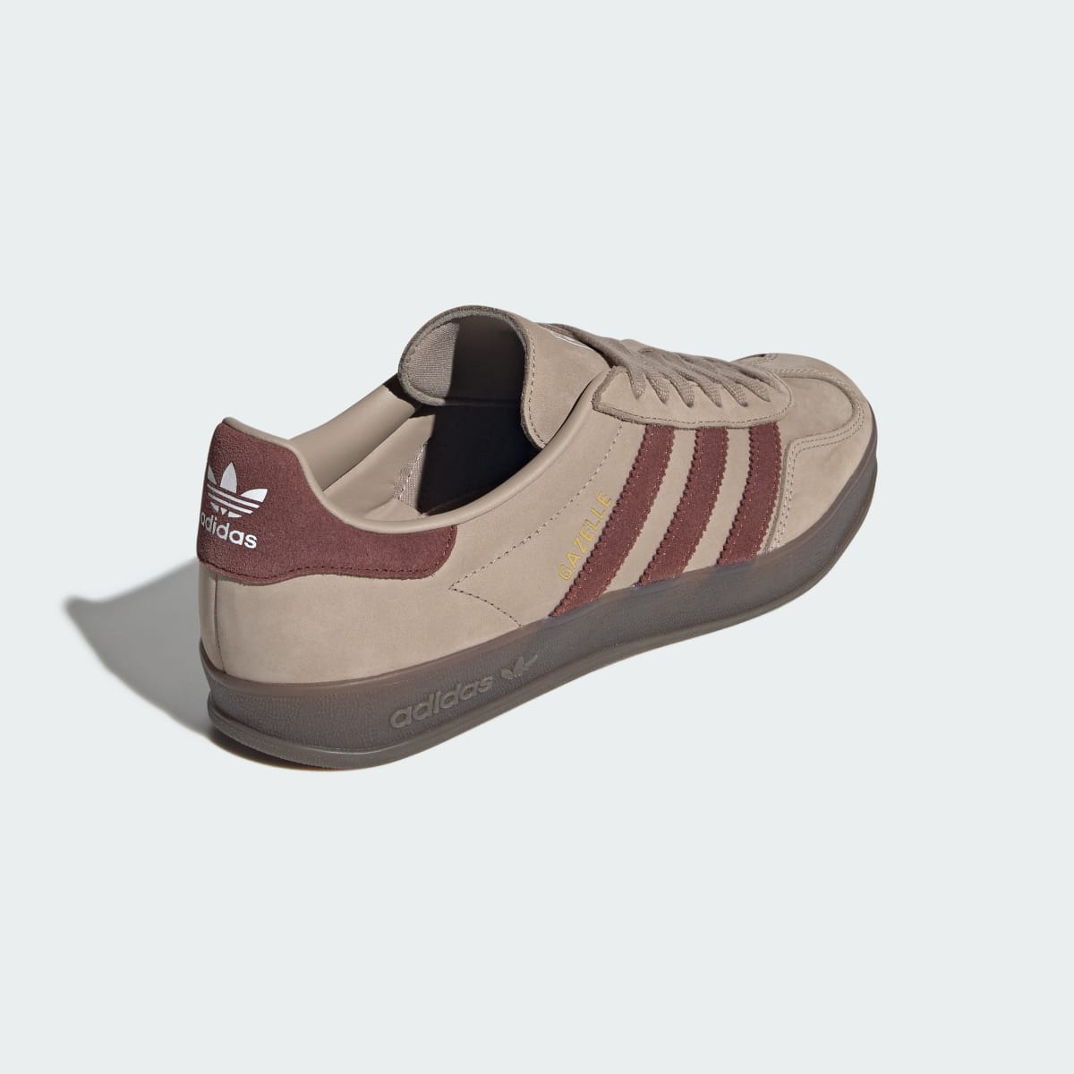 Adidas Gazelle Indoor Sneakers - Trace Khaki / Fox Brown / Cloud White - view 5