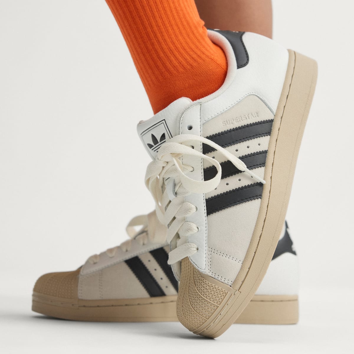 Adidas Superstar II Sneakers - Core White / Core Black / Khaki Three - view 5