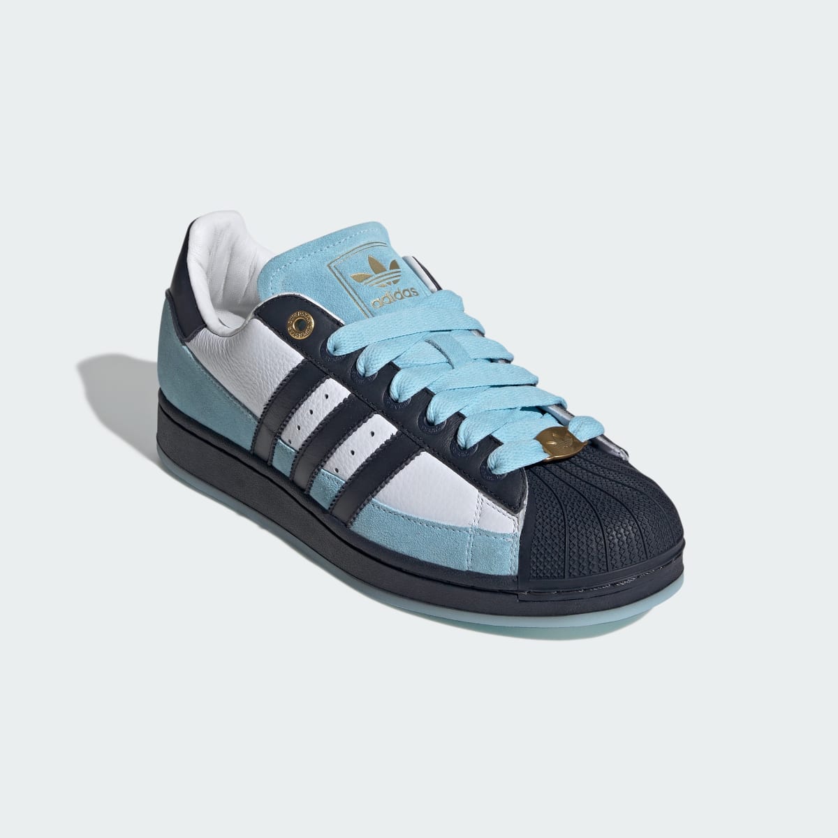 Adidas Superstar II Sneakers - White / Navy / Blue - view 5