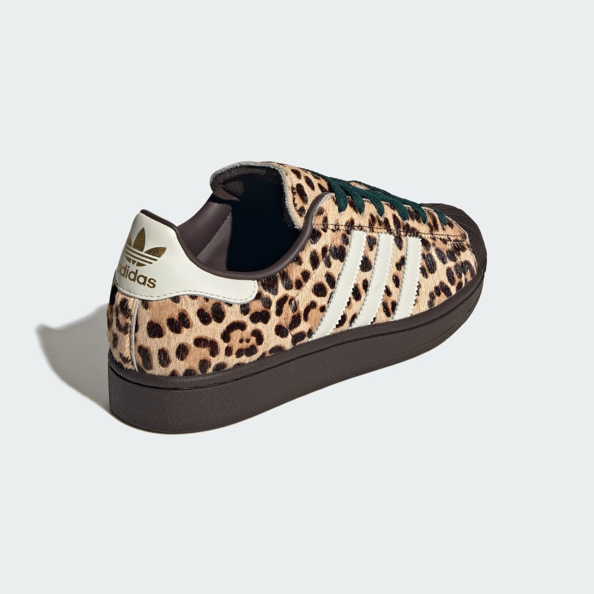 Adidas Superstar II Sneakers - Dark Brown / Ivory / Gold Metallic - view 5