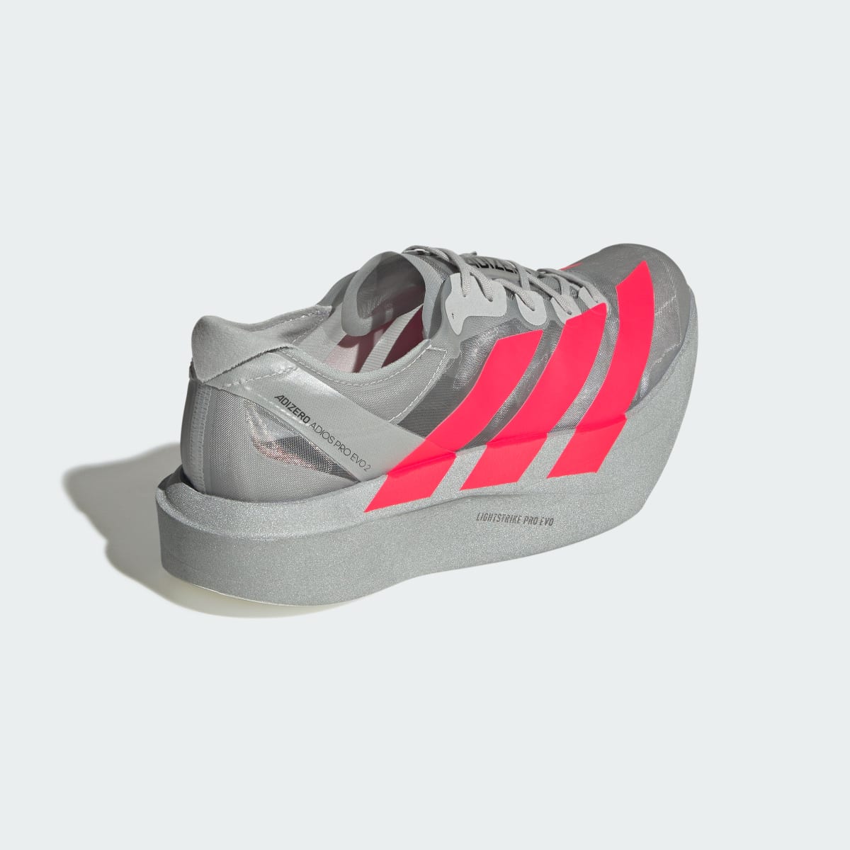 Adidas Adizero Adios Pro Evo 2 Sneakers - Silver Metallic / Lucid Red / Grey Two - view 5