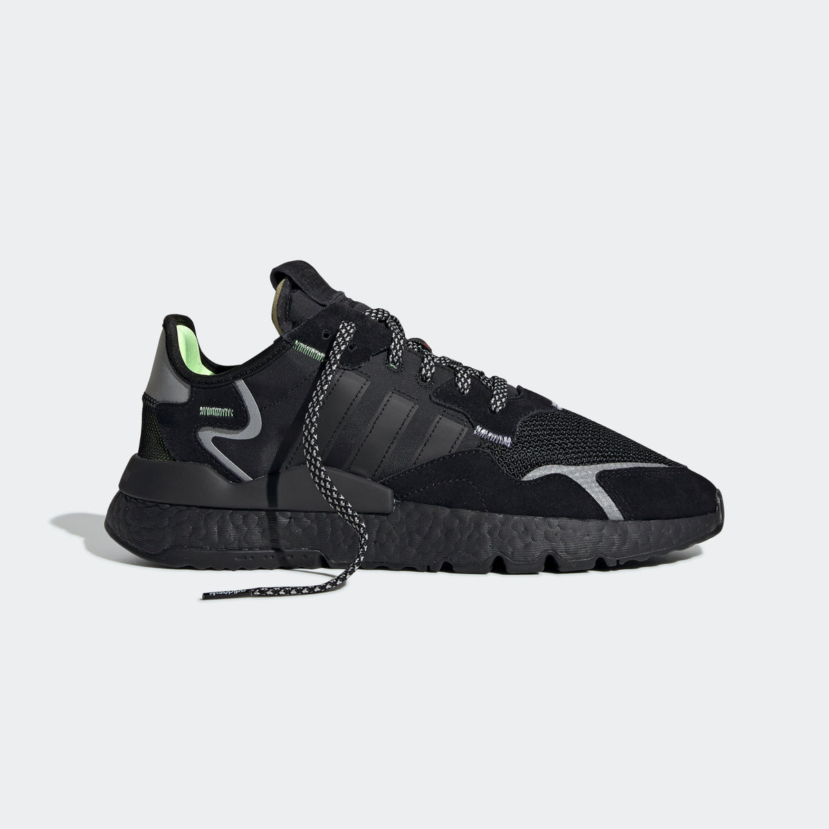 Adidas Nite Jogger Sneakers - Core Black / Flash Silver - view 8