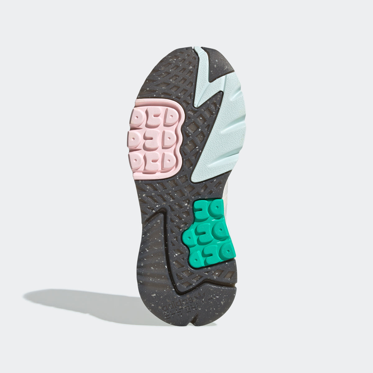 Adidas Nite Jogger Sneakers - White / Beige / Light Grey / Dark Grey / Mint Green - view 8