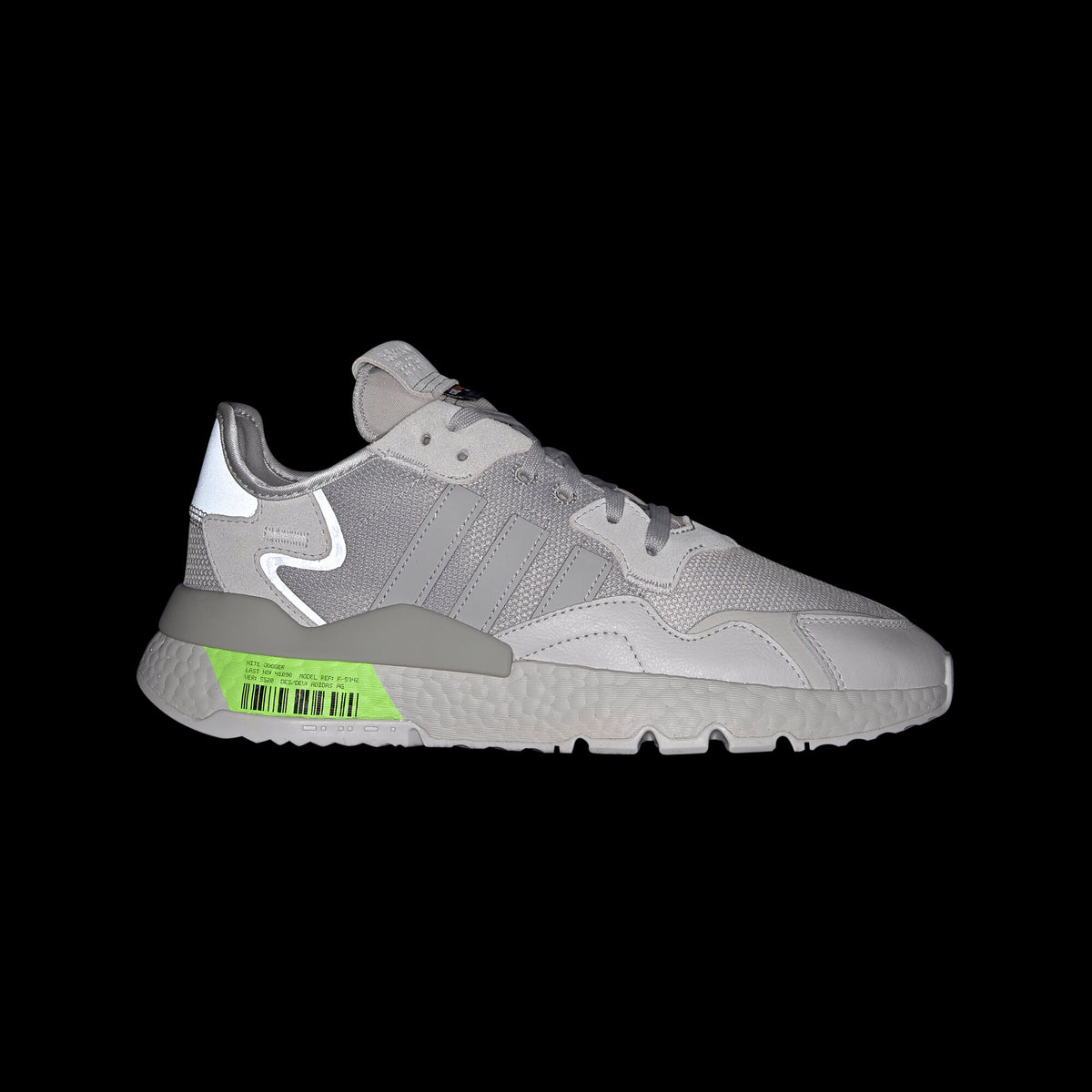 Adidas NITE Jogger Sneakers - Light Grey / Dark Beige - view 8