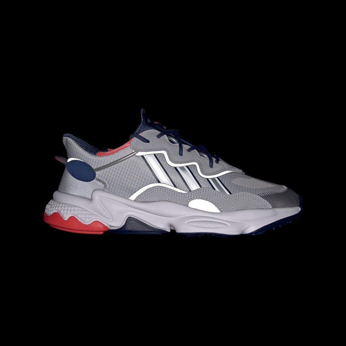 Adidas Ozweego Sneakers - Silver / Grey / Light Red - view 8