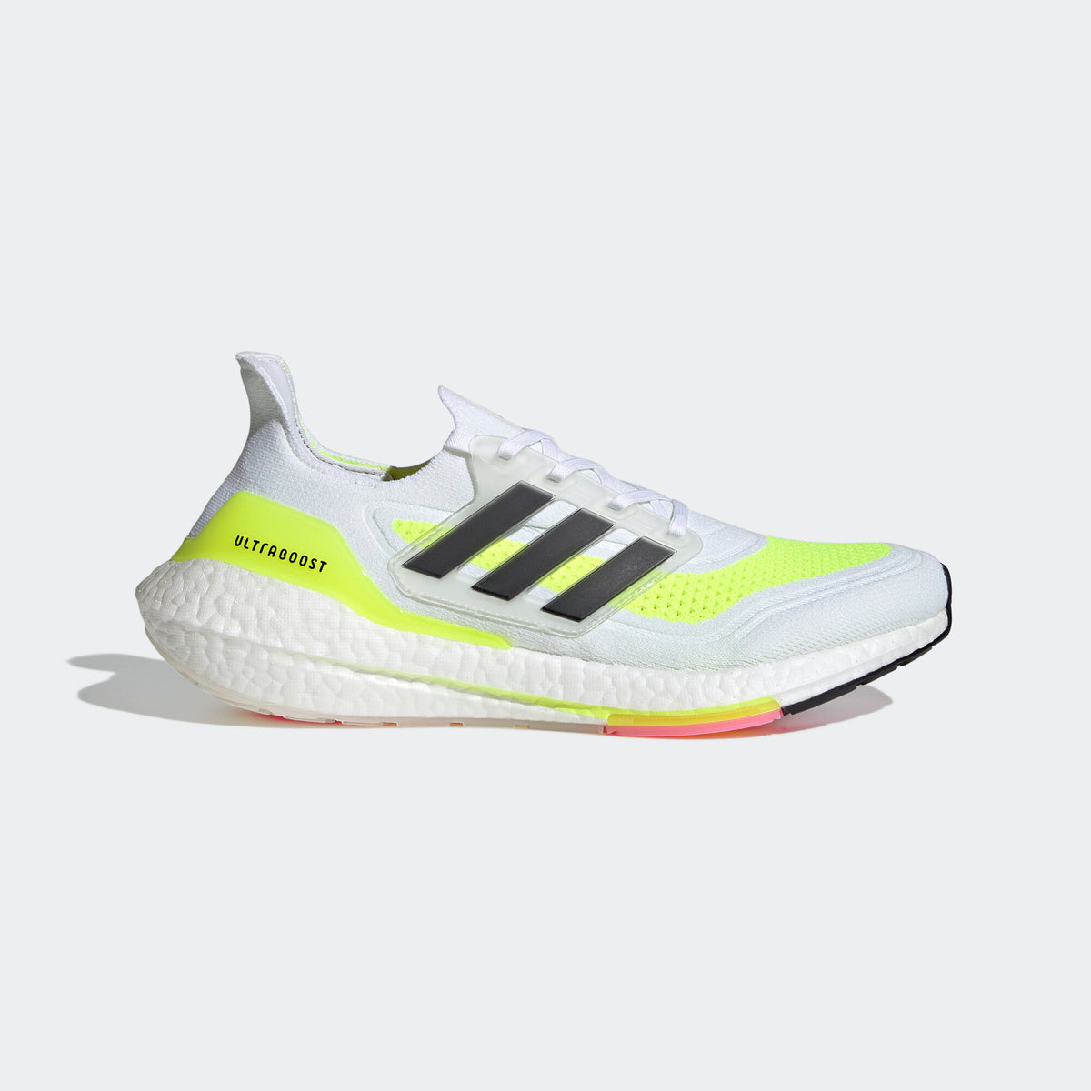 Adidas Ultraboost 21 Sneakers - White / Fluo Yellow / Black - view 2