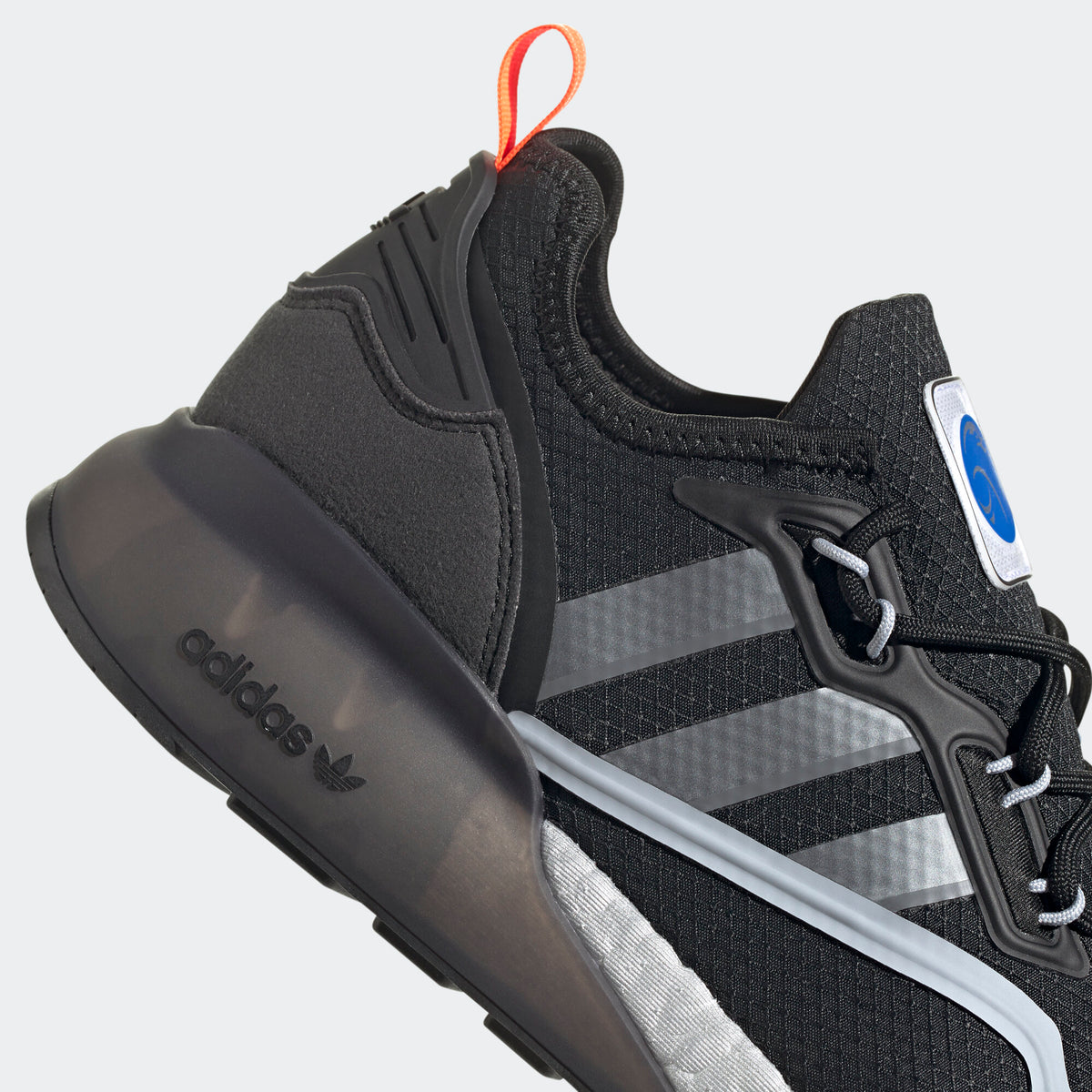 Adidas ZX 2K BOOST Sneakers - Black / Grey / Blue / Red - view 8