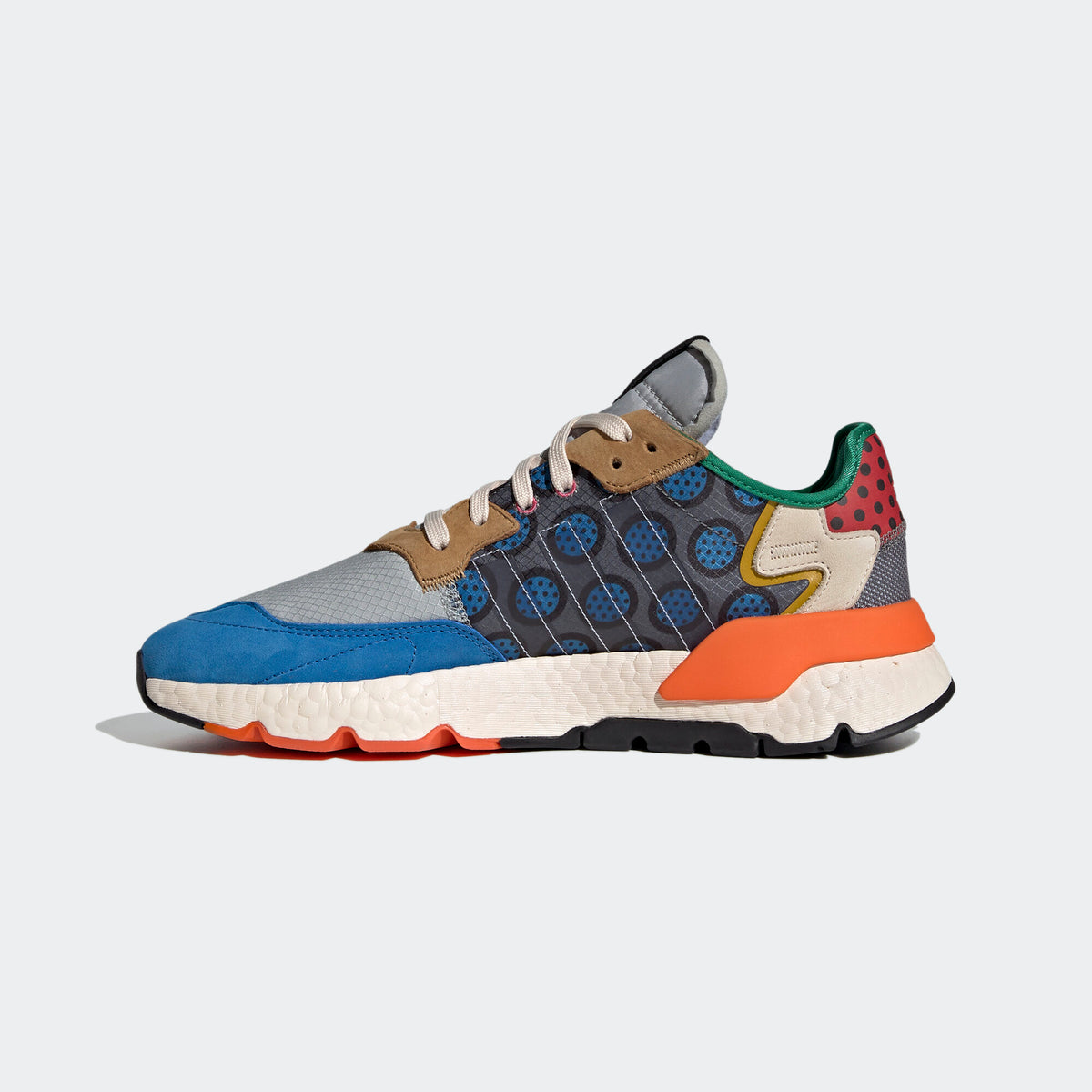 Adidas Nite Jogger Sneakers - Dark Grey / Light Grey / Blue / Green / Ochre / Red / Black / Orange / Beige - view 6