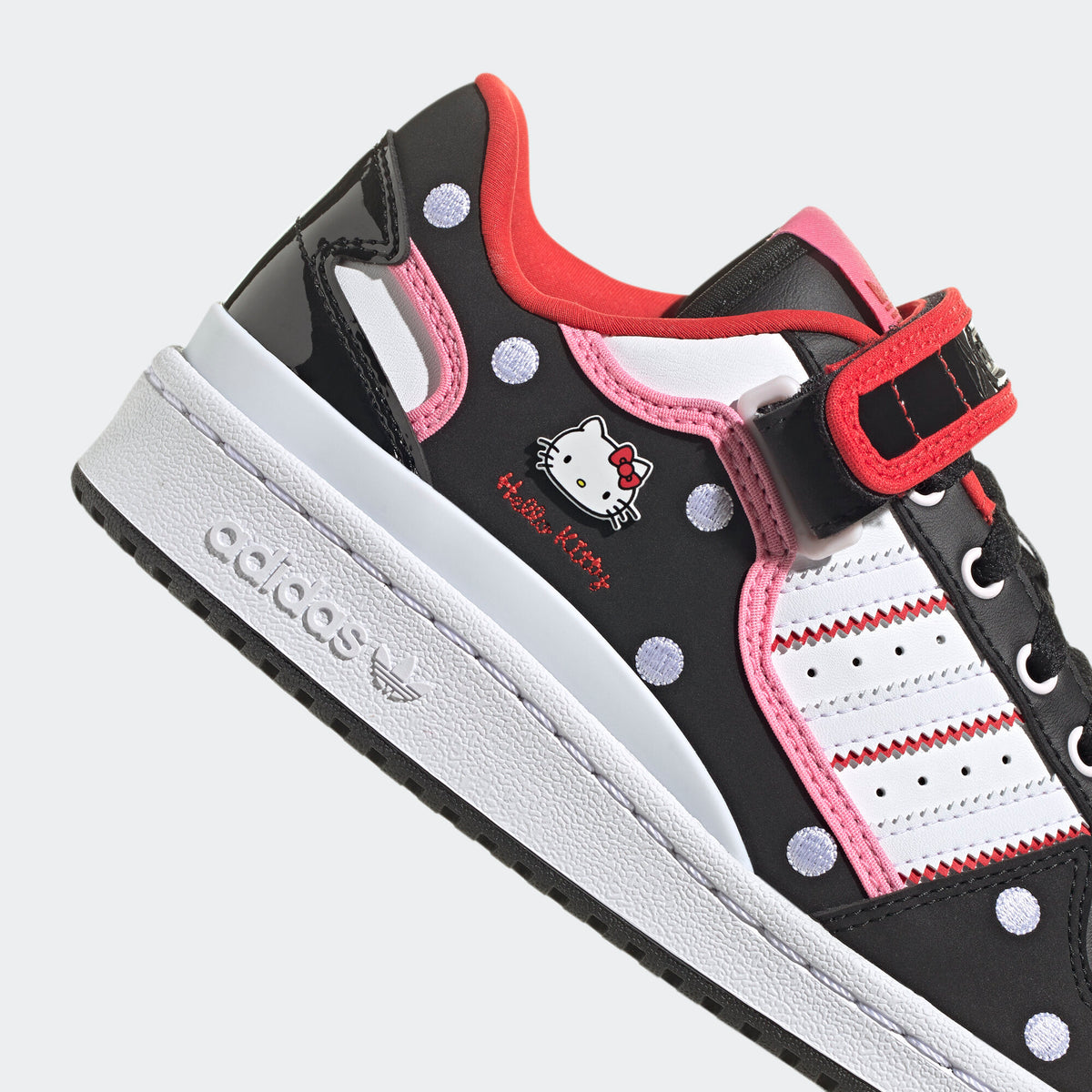 Adidas Forum LOW Sneakers - White / Black / Pink / Red - view 8