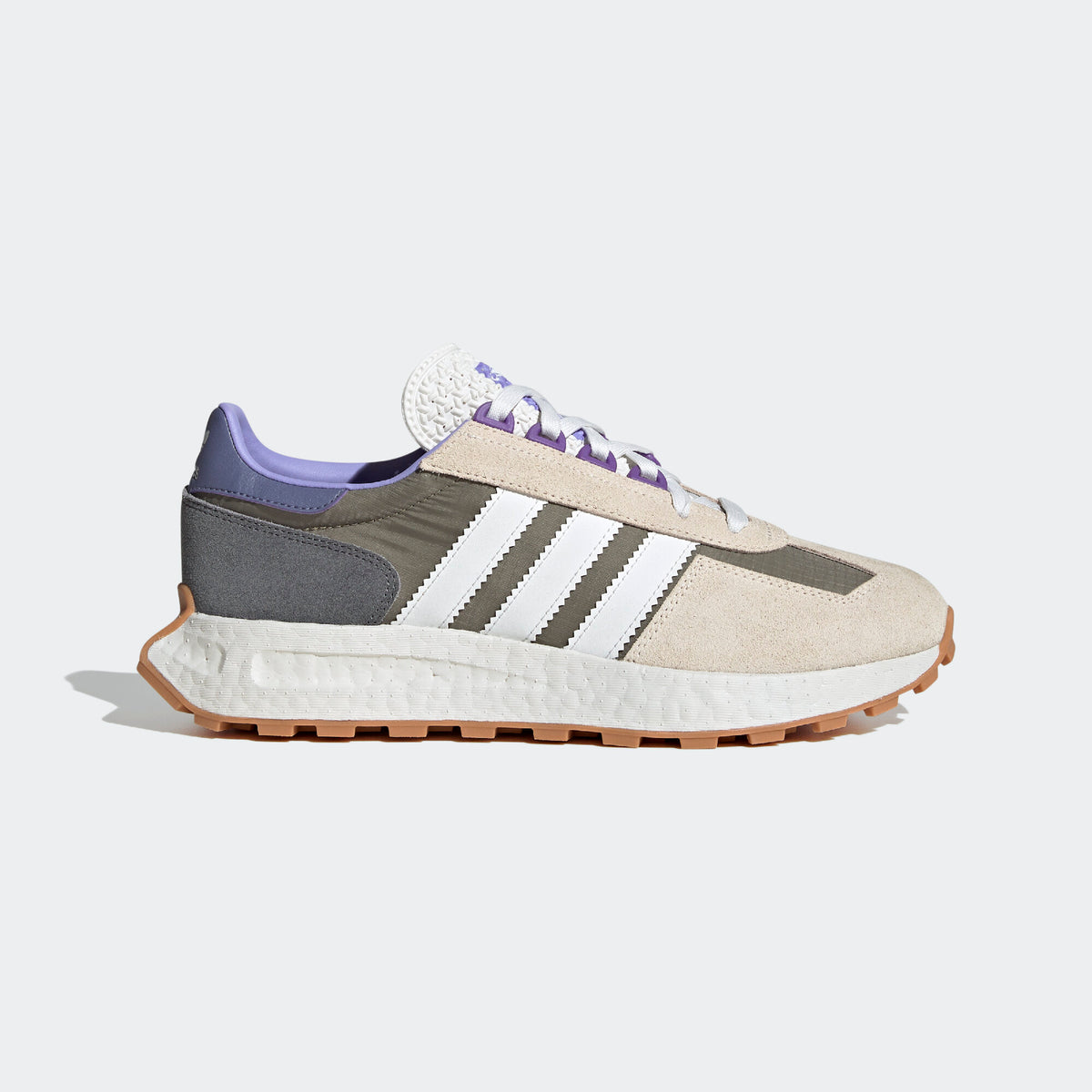 Adidas Retropy E5 Sneakers - Beige / Dark Sage / Dark Grey / White / Violet - view 1