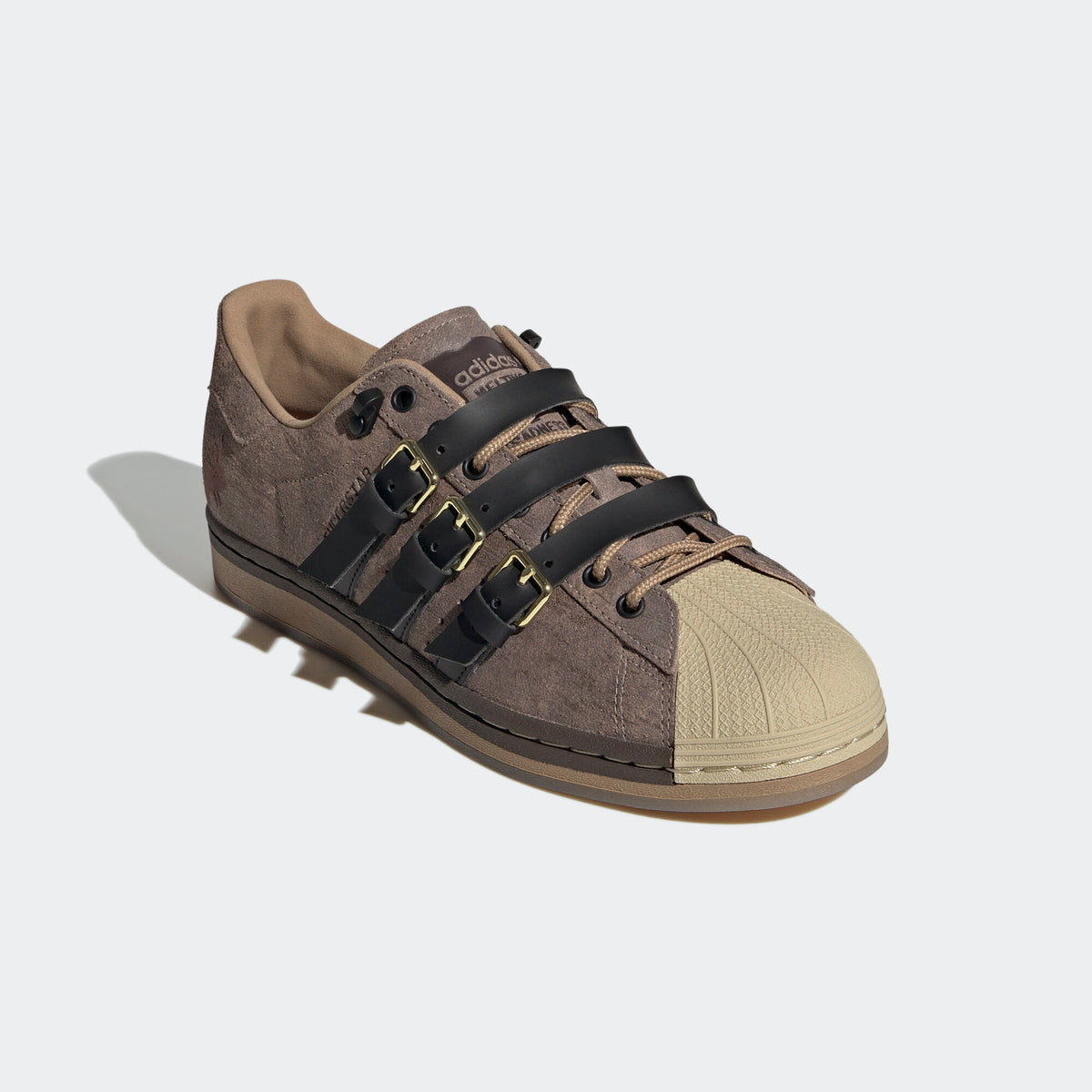 Adidas Melting Sadness Superstar Sneakers - Brown / Black / Beige Yellow - view 8