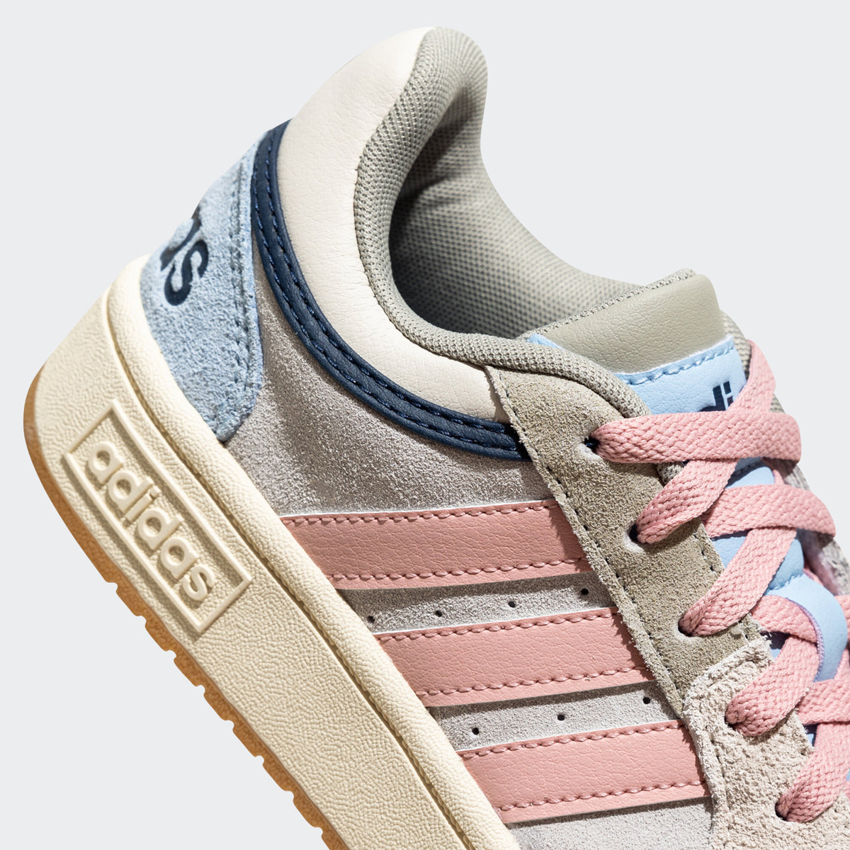 Adidas Hoops 3.0 MID Sneakers - Grey / Beige / Blue / Pink - view 8