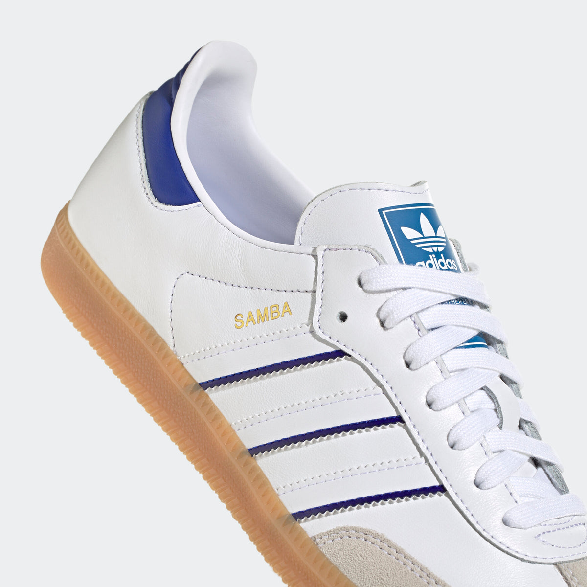 Adidas Samba Sneakers - White / Blue - view 8