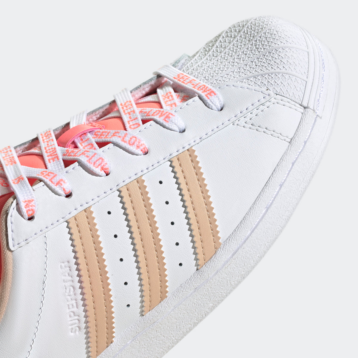 Adidas V-DAY Superstar Sneakers - White / Light Brown - view 7