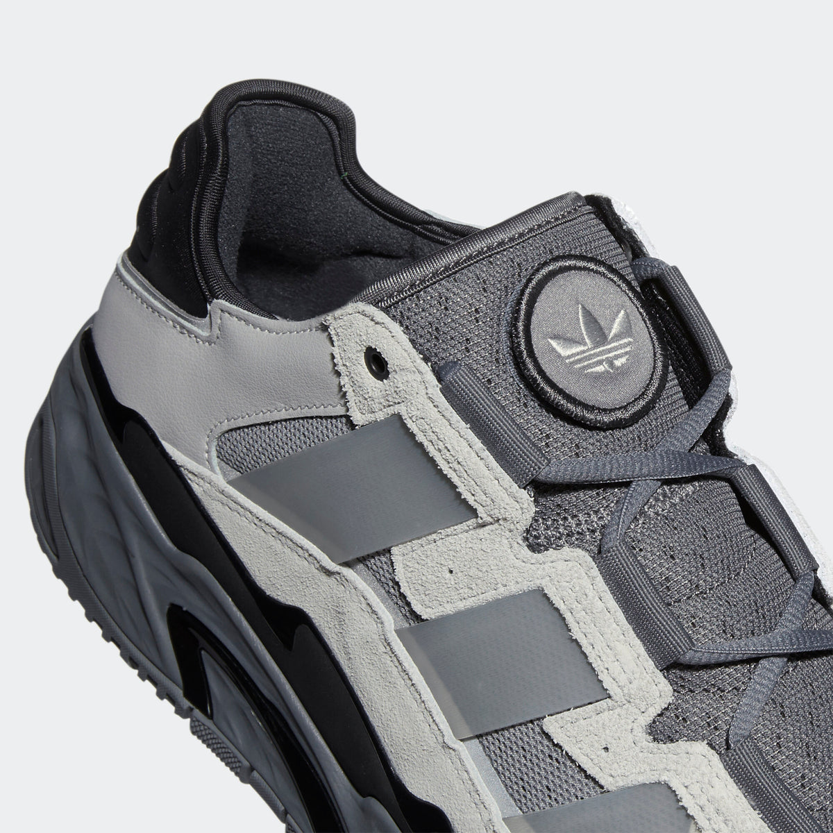 Adidas Niteball Sneakers - Light Grey / Dark Grey / Black - view 8