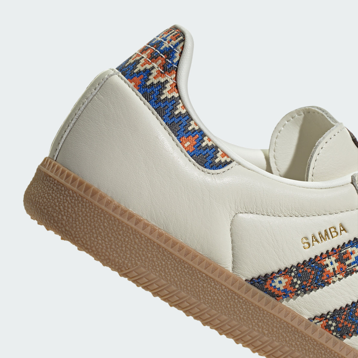 Adidas Samba OG Sneakers - Chalk White / Blue Bird / Textured Orange - view 8