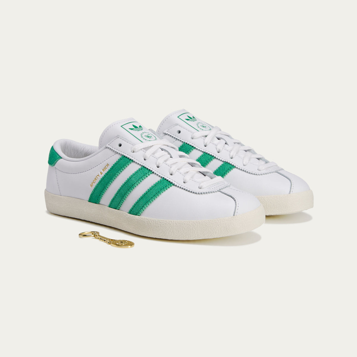 Adidas Blanc Sporty & RICH Sneakers - White / Chalk White / Lawn Green - view 8