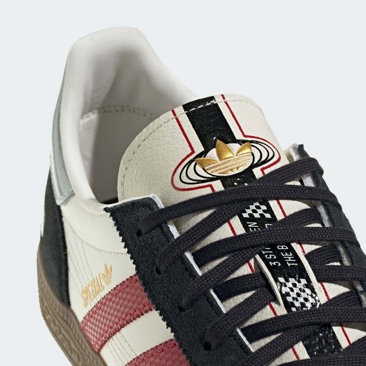 Adidas Handball Spezial Sneakers - Chalk White / Victory Red / Black - view 8