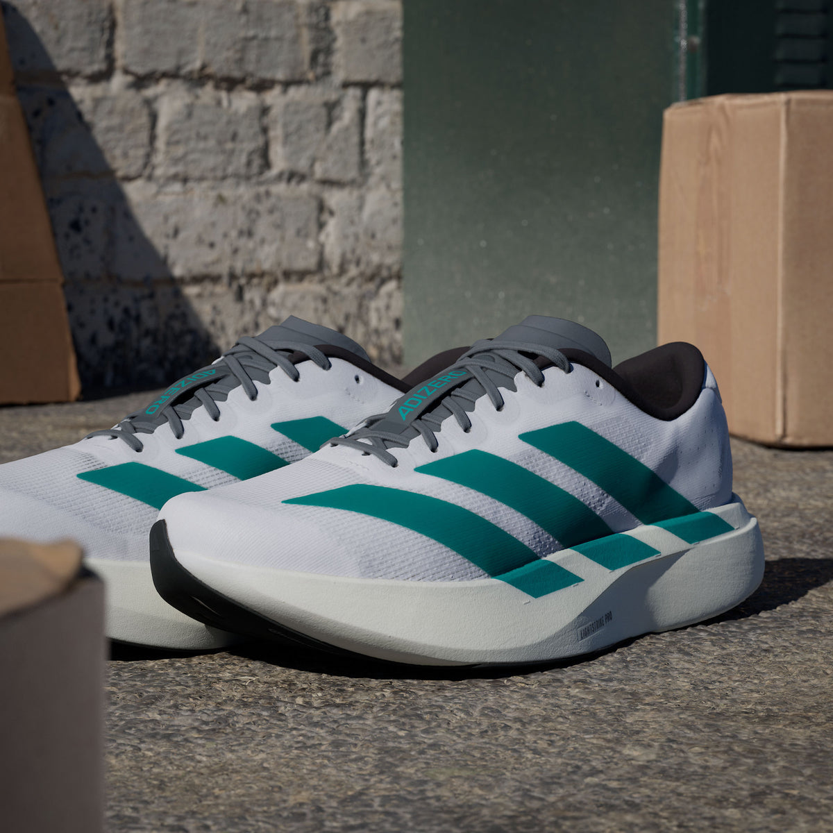 Adidas Adizero Evo SL M Sneakers - White / Royal Blue / Pure Ruby - view 8