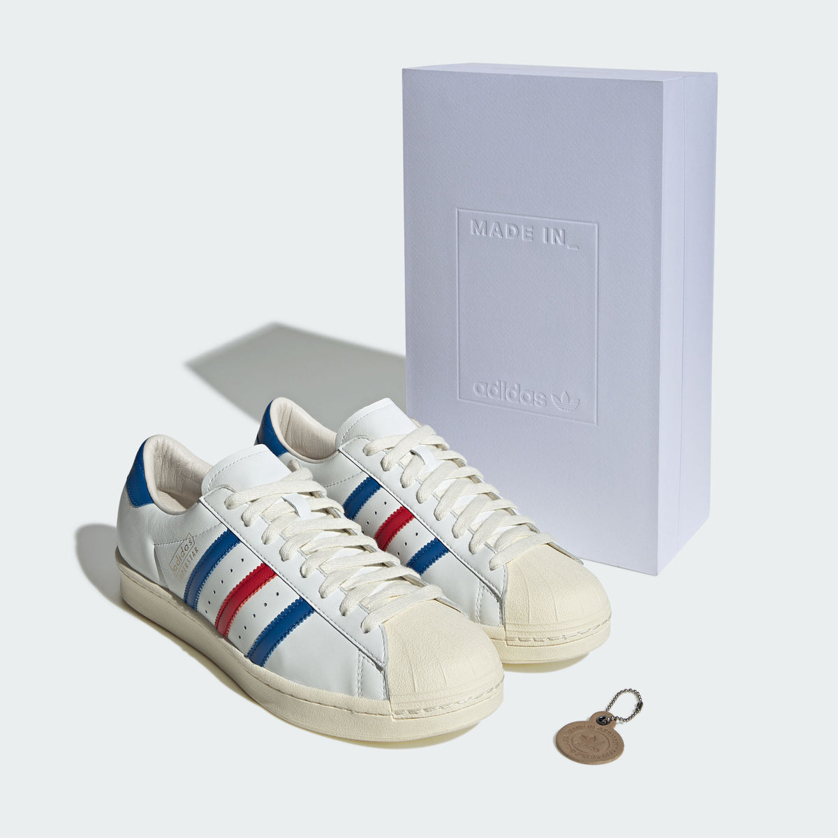 Adidas Superstar Vintage MiG Sneakers - Crystal White / Blue / Better Scarlet - view 8