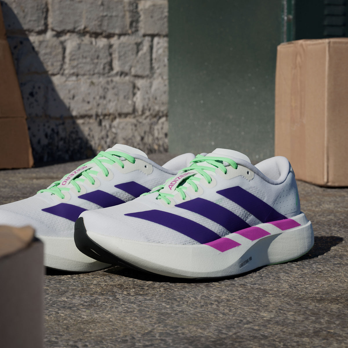 Adidas Adizero Evo SL W Sneakers - White / Core Black / White - view 8
