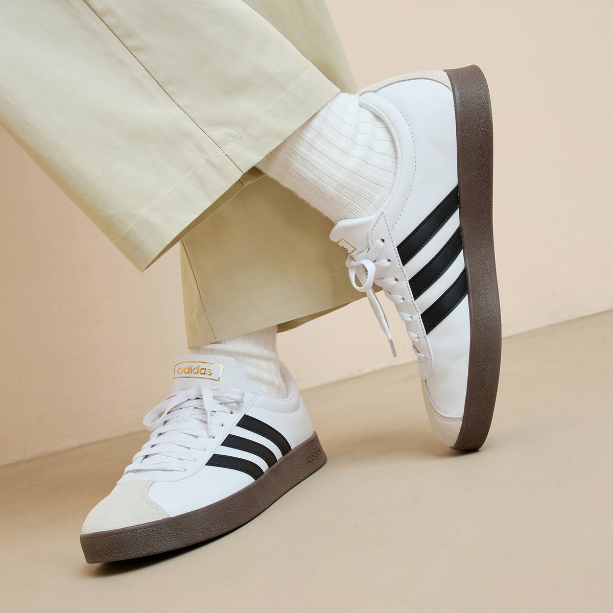 Adidas VL Court Classic Sneakers - White / Black / Grey - view 8