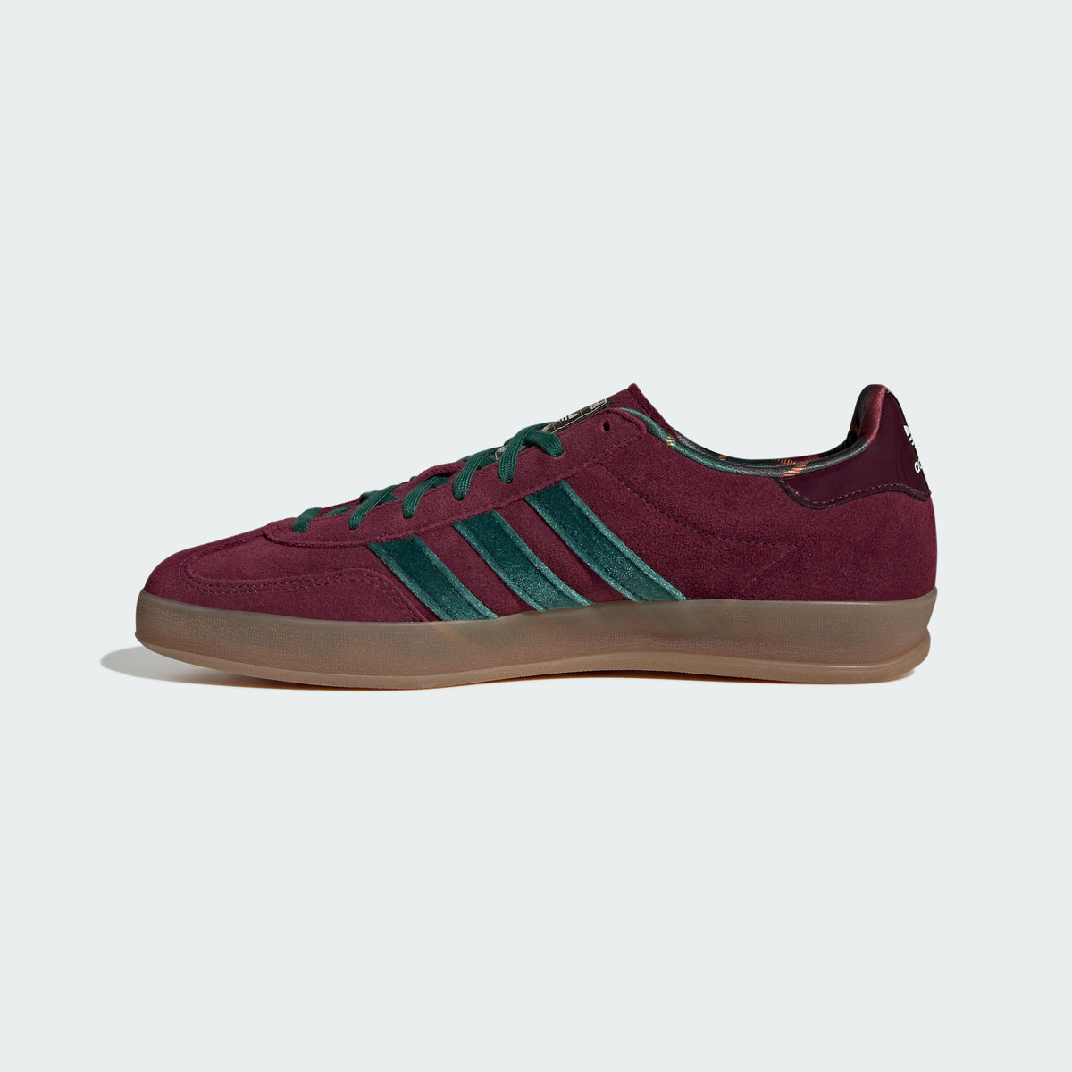 Adidas Gazelle Indoor Sneakers - Plum / Forest Green - view 2