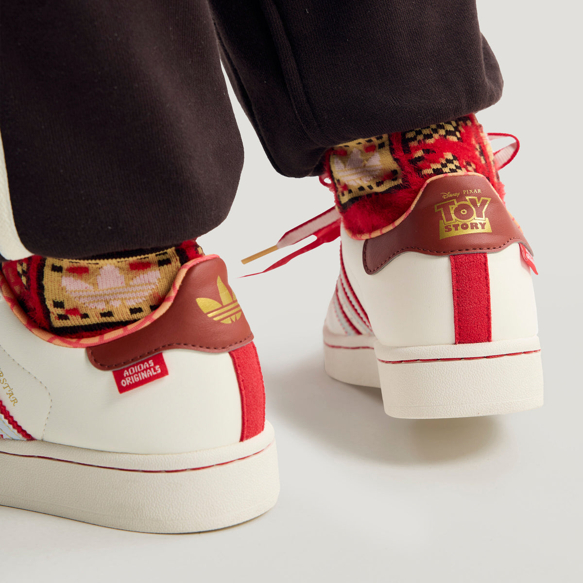 Adidas Superstar II J Sneakers - Chalk White / Light Blue / Better Scarlet - view 8