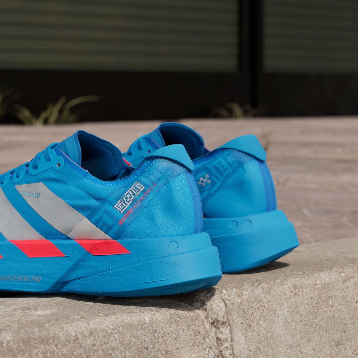Adidas Adizero Adios PRO 4 W Sneakers - Silver Metallic / Bright Red - view 8