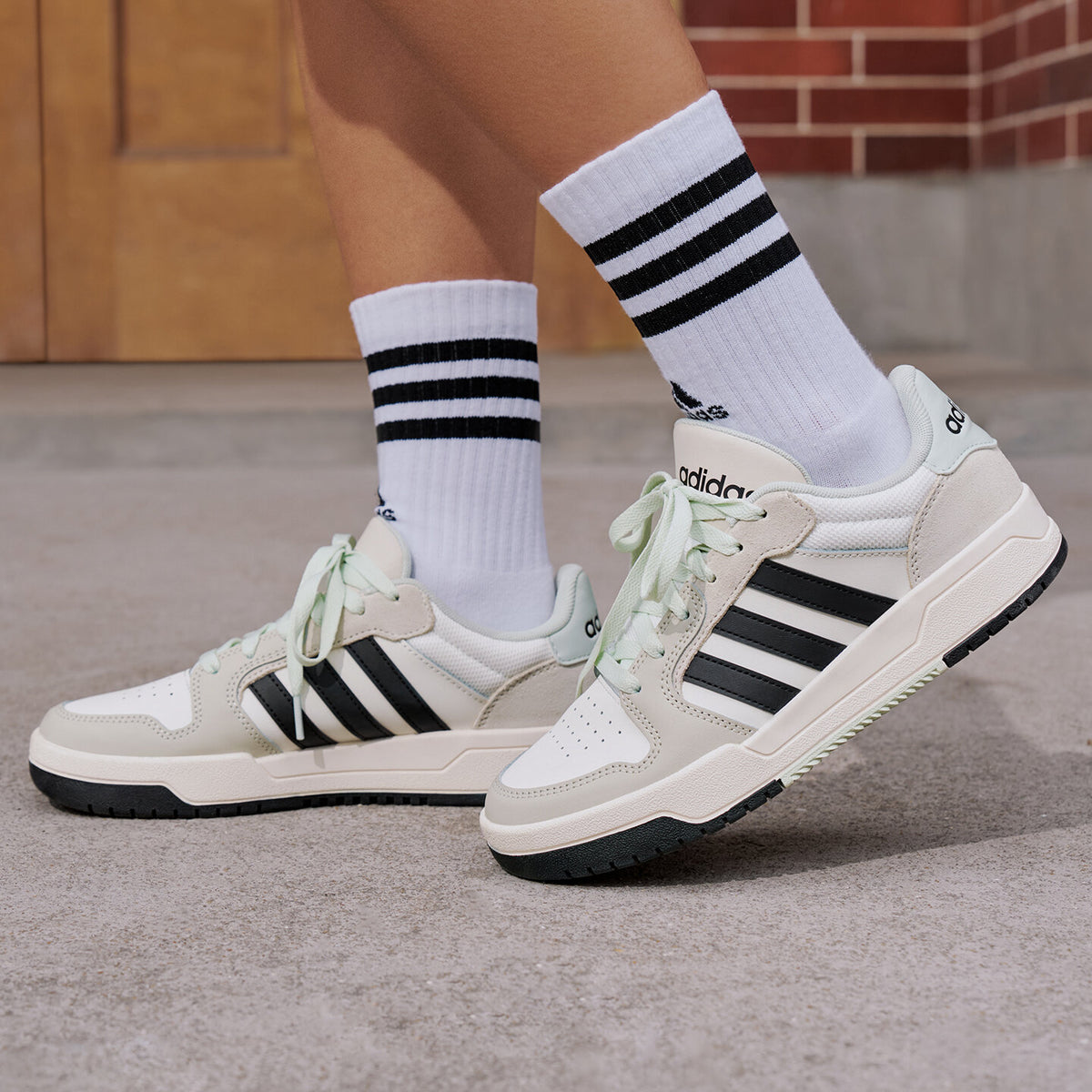 Adidas Entrap Sneakers - White / Black - view 8
