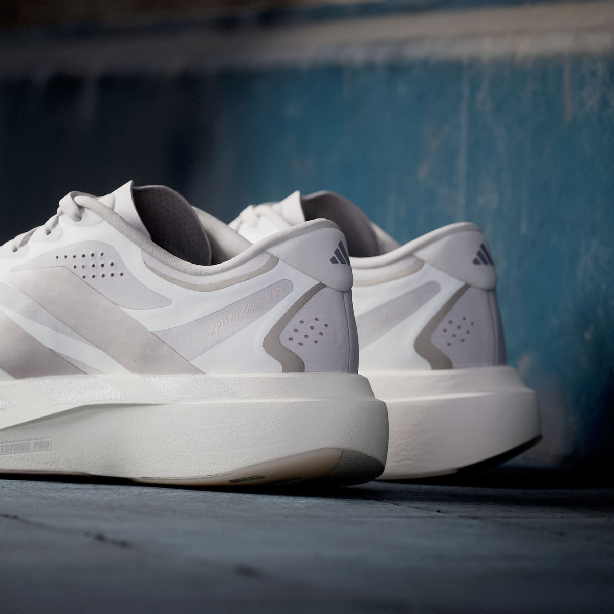 Adidas Adizero EVO SL EXO W Sneakers - White / Black / Iron Metallic - view 8
