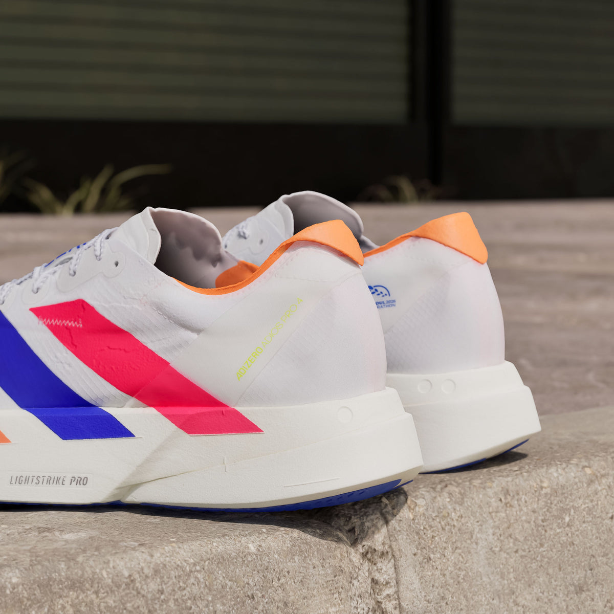 Adidas Adizero Adios PRO 4 M Sneakers - White / Bright Red / Bright Blue - view 8