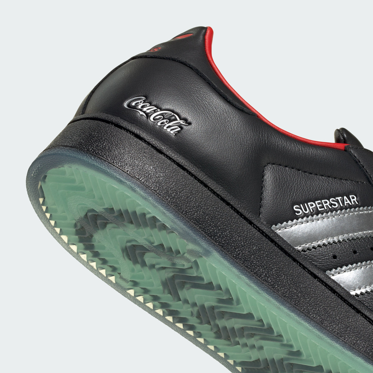 Adidas Superstar II COCA-COLA Sneakers - Black / Silver Metallic / Red - view 8