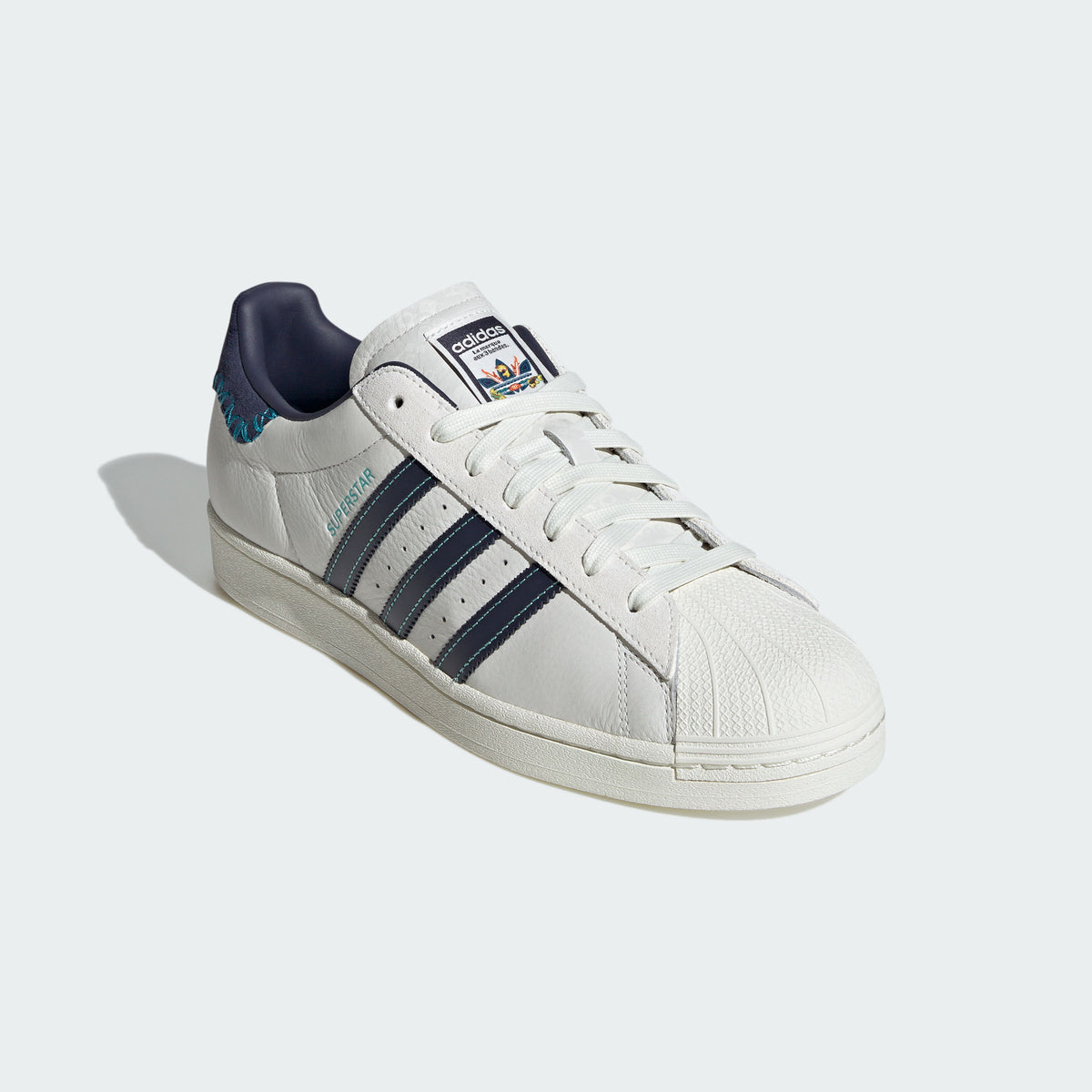 Adidas Superstar Sneakers - White / Navy / Off White - view 8