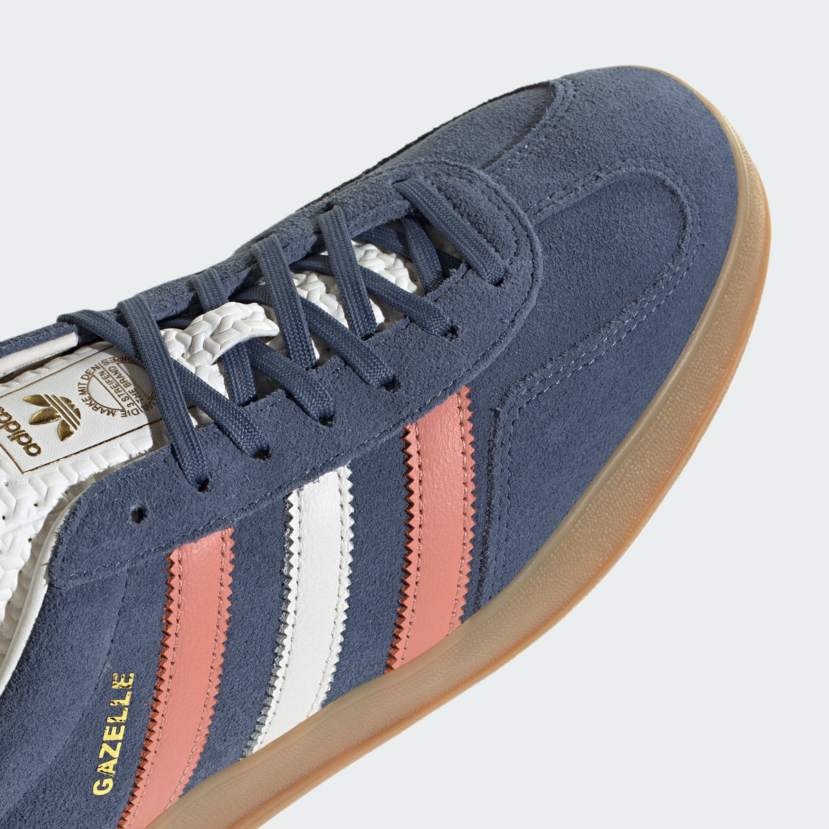 Adidas Gazelle Indoor Sneakers - Better Scarlet / Chalk White / Gold - view 8