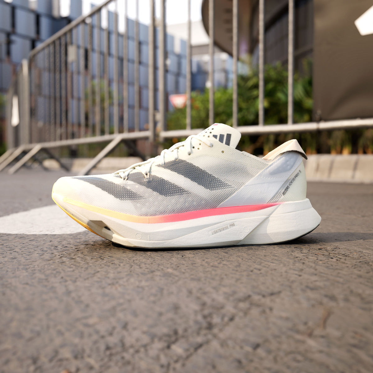 Adidas Adizero Adios PRO 3 M Sneakers - Beige / Black / White - view 8