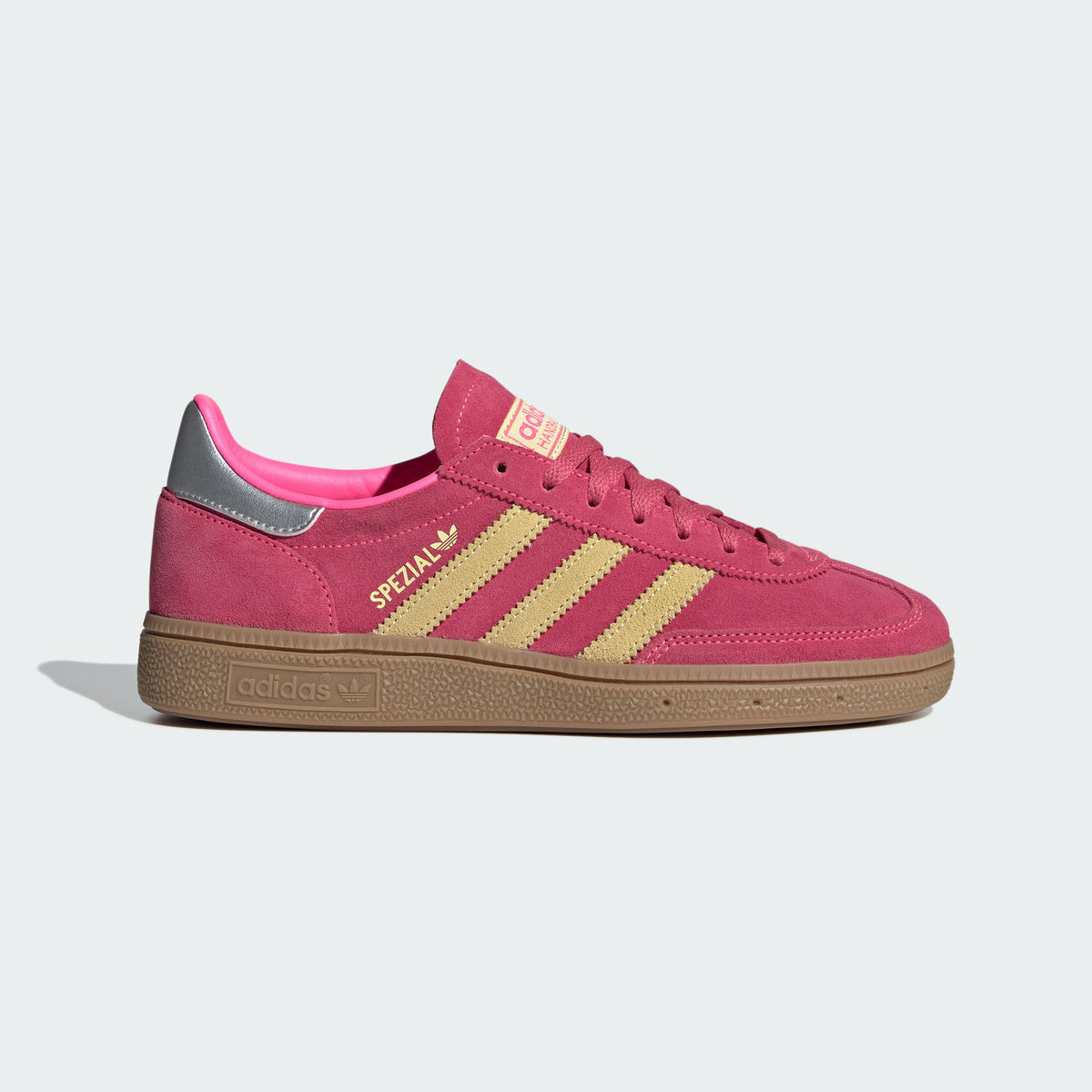 Adidas Handball Spezial Sneakers - Bright Pink / Yellow / Silver Metallic - view 1
