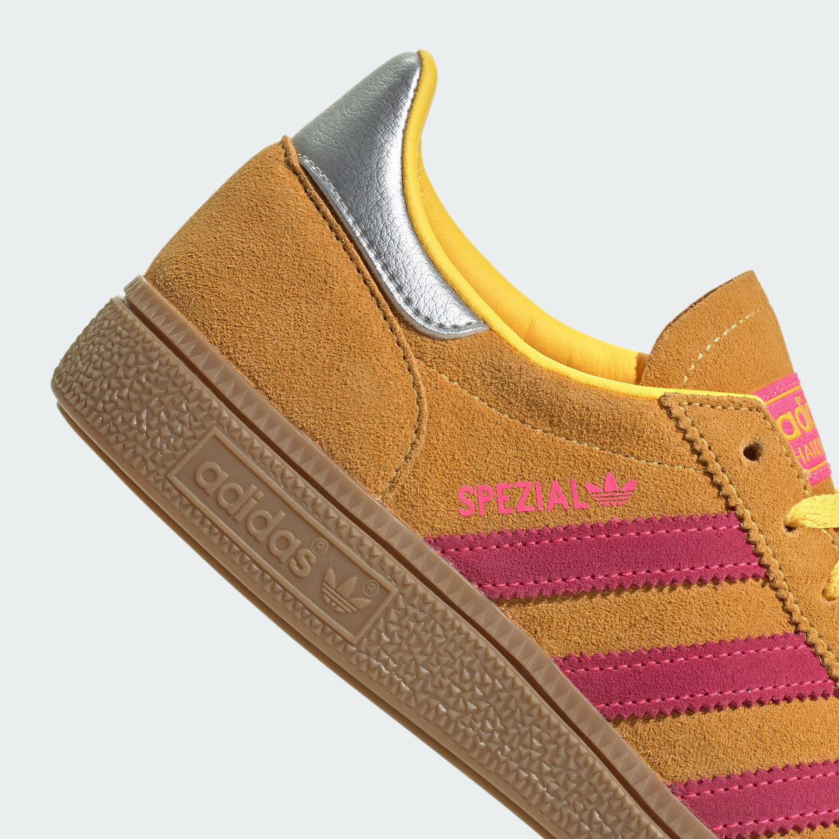 Adidas Handball Spezial Sneakers - Yellow / Bright Pink / Silver Metallic - view 8