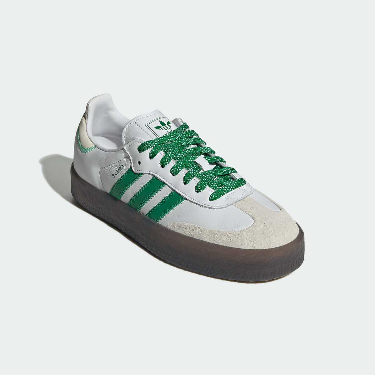 Adidas Sambae Sneakers - White / Green / Chalk White - view 8