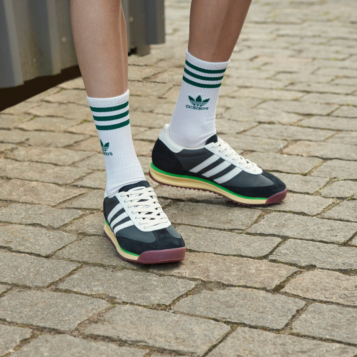 Adidas BOB Marley SL72 RS Sneakers - Black / White / Chalk White - view 1