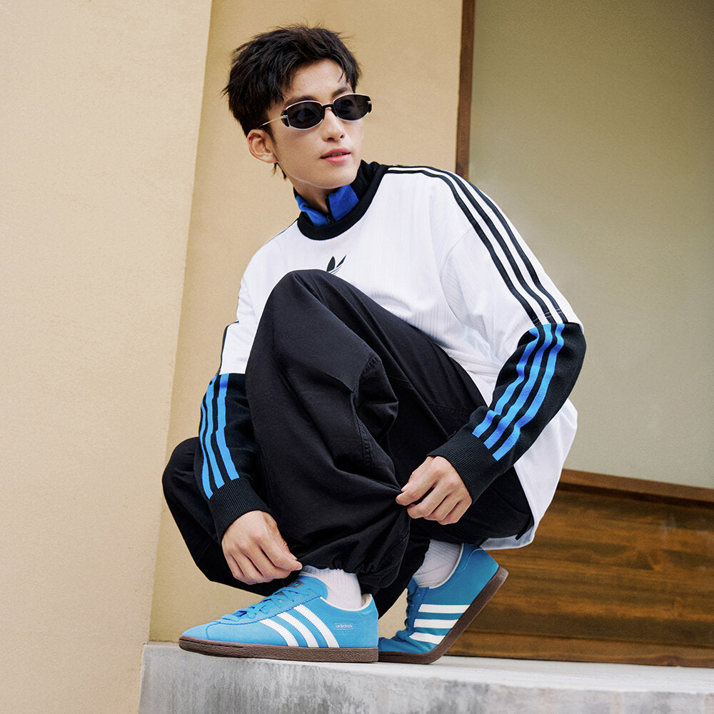 Adidas Stadt Sneakers - Blue / Crystal White / Chalk White - view 5