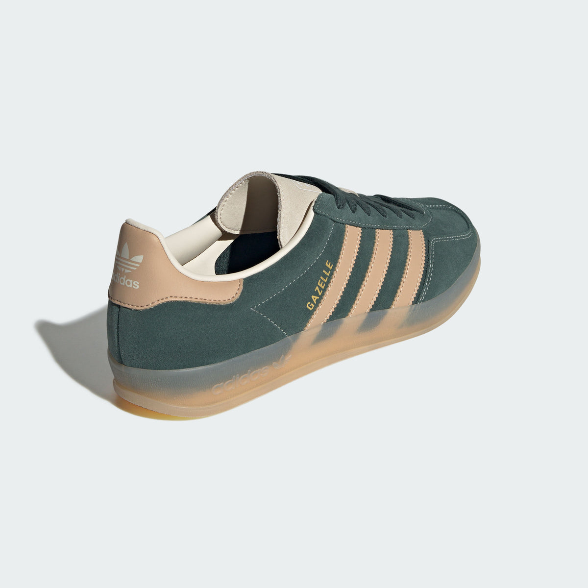 Adidas Gazelle Indoor Sneakers - Shadow Green / Warm Sand / Wonder White - view 8
