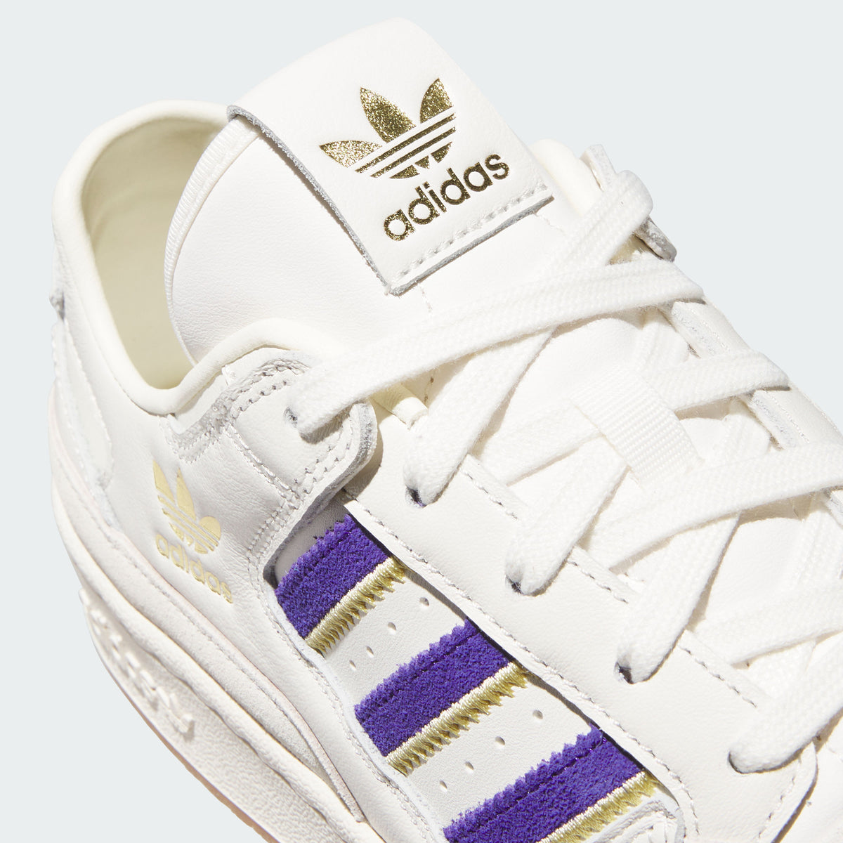 Adidas Forum LOW CL Sneakers - White / Collegiate Purple / Off White - view 8